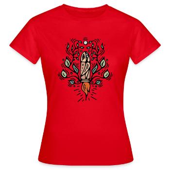 Balle folle - T-shirt Femme - rouge - Devant - AI Model Female 172 dark (172cm)