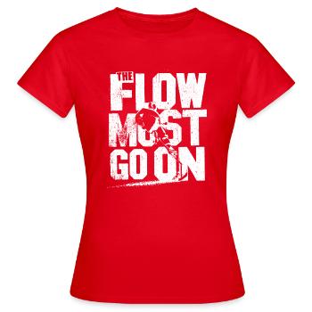 L’amour du hockey – Le flux continue - T-shirt Femme - rouge - Devant - AI Model Female 172 dark (172cm)