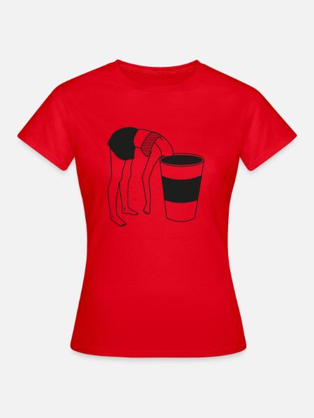 COFFE BREAK - Women's T-Shirt - red