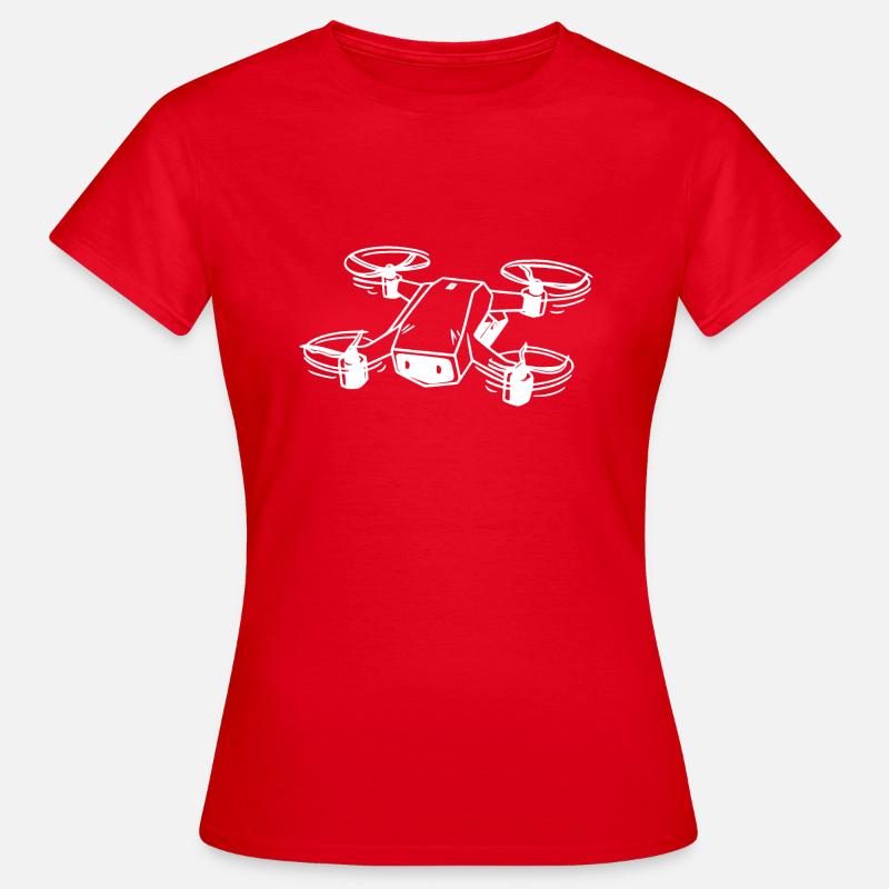 Drone, FPV - Women's T-Shirt - red
