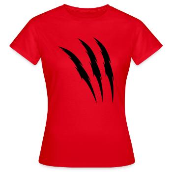 krallen - Frauen T-Shirt - Rot - Vorne - AI Model Female 172 dark (172cm)
