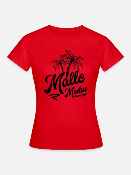 malle modus palm - Frauen T-Shirt - Rot