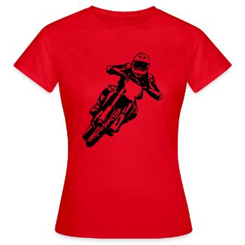 Motocross - T-shirt Femme - rouge - Devant - AI Model Female 172 dark (172cm)