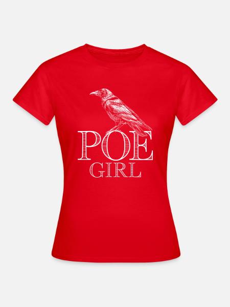 Literarischer Gothic-Stil - Frauen T-Shirt - Rot
