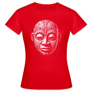 Maske - Frauen T-Shirt - Rot - Vorne - AI Model Female 172 dark (172cm)
