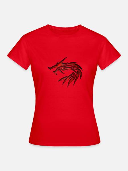 Drachen Stamm 1a - Frauen T-Shirt - Rot