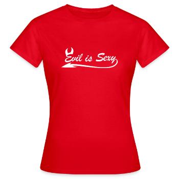 Le mal est sexy - T-shirt Femme - rouge - Devant - AI Model Female 172 dark (172cm)