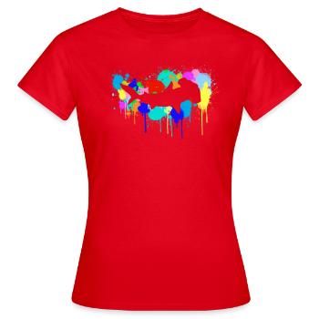 Hammerhai-Graf, Bio-Tauchen - Frauen T-Shirt - Rot - Vorne - AI Model Female 172 dark (172cm)