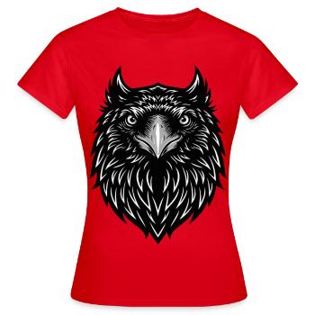 Griffon Faucon Mascotte Logo Sport Gaming - T-shirt Femme - rouge - Devant - AI Model Female 172 dark (172cm)