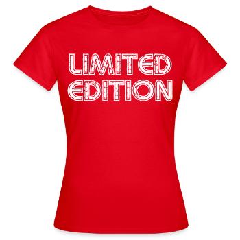 Limited Edition - T-shirt Femme - rouge - Devant - AI Model Female 172 dark (172cm)
