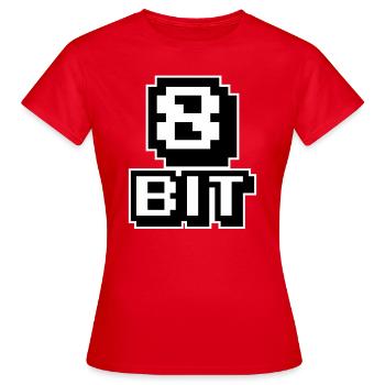 Ordinateurs 8 bits - T-shirt Femme - rouge - Devant - AI Model Female 172 dark (172cm)