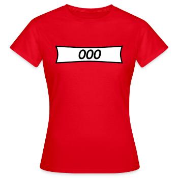 Panzerknacker numéro 000 - T-shirt Femme - rouge - Devant - AI Model Female 172 dark (172cm)