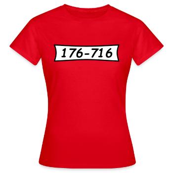 Panzerknacker numéro 176 716 - T-shirt Femme - rouge - Devant - AI Model Female 172 dark (172cm)