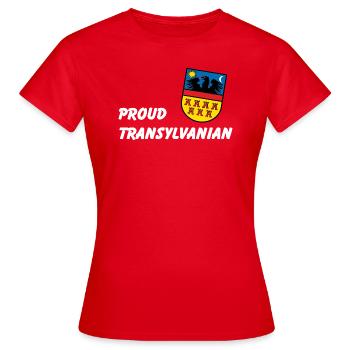 Fier Transylvanien - T-shirt Femme - rouge - Devant - AI Model Female 172 dark (172cm)