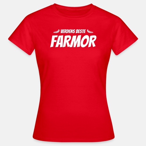 Verdens beste farmor - T-skjorte for kvinner
