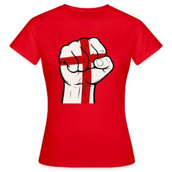 Faust, Angleterre - T-shirt Femme - rouge - Devant - AI Model Female 172 dark (172cm)