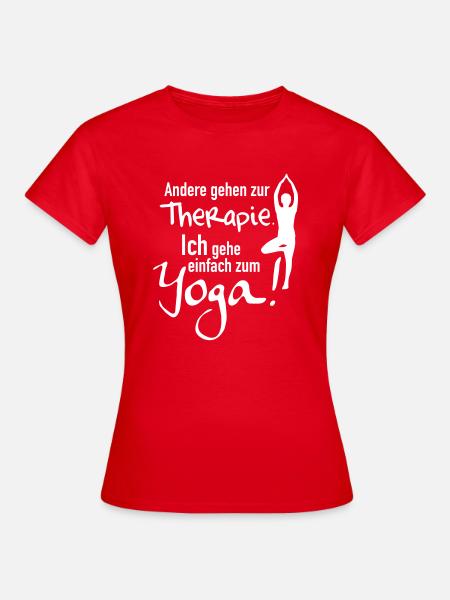 zum Yoga - Frauen T-Shirt - Rot
