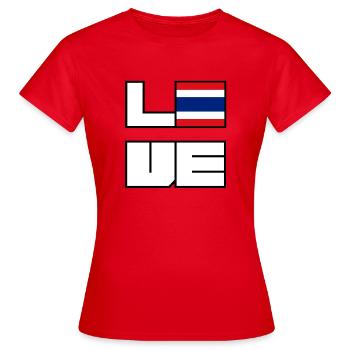 Love Home Roots Roots Thailand - Women's T-Shirt - red - Front - AI Model Female 172 dark (172cm)