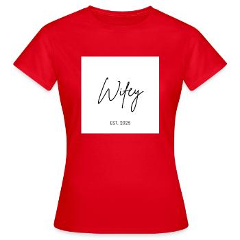 Wedding - Frauen T-Shirt - Rot - Vorne - AI Model Female 172 dark (172cm)
