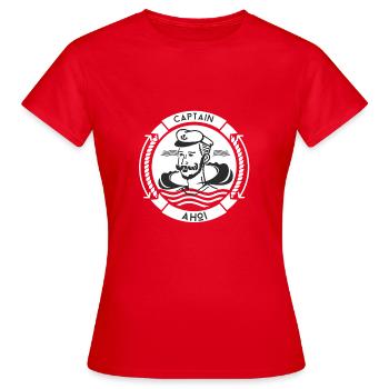 Ahoi - Frauen T-Shirt - Rot - Vorne - AI Model Female 172 dark (172cm)