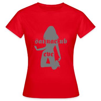Saunaclub - Frauen T-Shirt - Rot - Vorne - AI Model Female 172 dark (172cm)