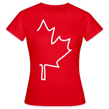 kanada - Frauen T-Shirt - Rot - Vorne - AI Model Female 172 dark (172cm)