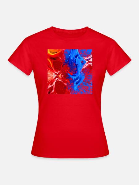 KI Kunstwerk - Frauen T-Shirt - Rot