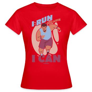 Courir - T-shirt Femme - rouge - Devant - AI Model Female 172 dark (172cm)