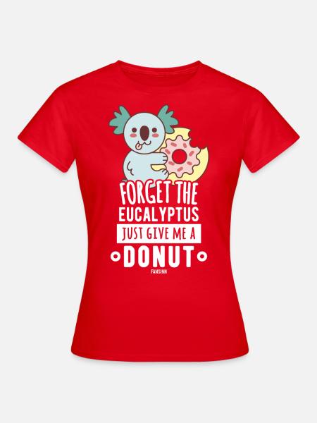 Koala Donut Eukalyptus Australien - Frauen T-Shirt - Rot