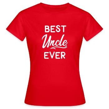 uncle - Women's T-Shirt - red - Front - AI Model Female 172 dark (172cm)