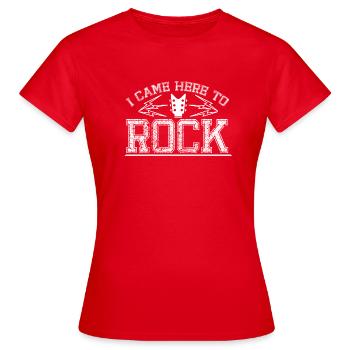 Musique rock - T-shirt Femme - rouge - Devant - AI Model Female 172 dark (172cm)