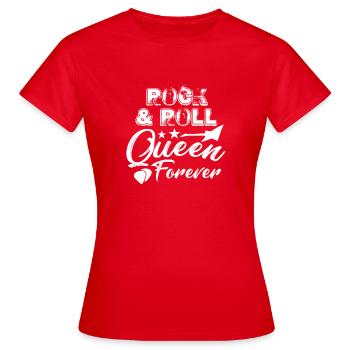 Musique rock - T-shirt Femme - rouge - Devant - AI Model Female 172 dark (172cm)