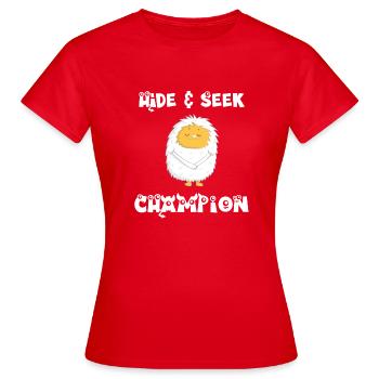 Hide and SeekYeti - Women's T-Shirt - red - Front - AI Model Female 172 dark (172cm)