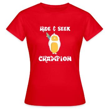 Hide and Seek - Women's T-Shirt - red - Front - AI Model Female 172 dark (172cm)