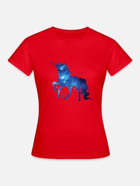 Einhorn Einhorn Einhorn Geschenk Geschenkidee - Frauen T-Shirt - Rot