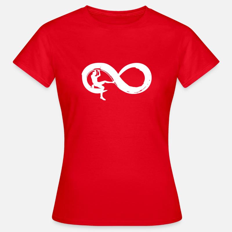 Climbing Infinity - Women's T-Shirt - red