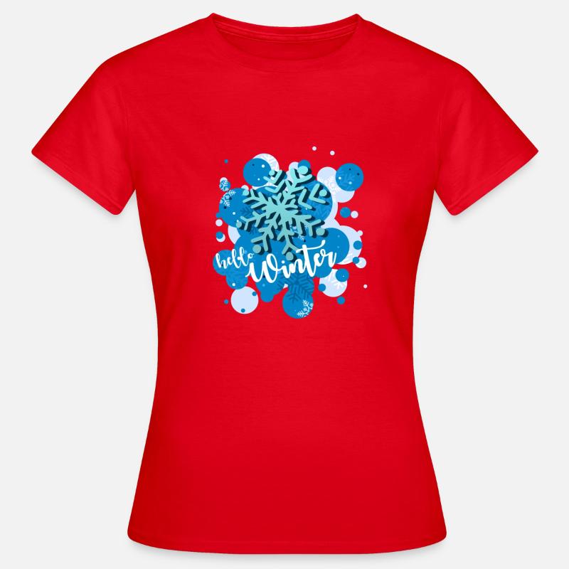 Hello winter - Women's T-Shirt - red
