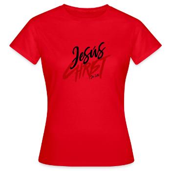 Christ Jésus Christ Jésus - T-shirt Femme - rouge - Devant - AI Model Female 172 dark (172cm)