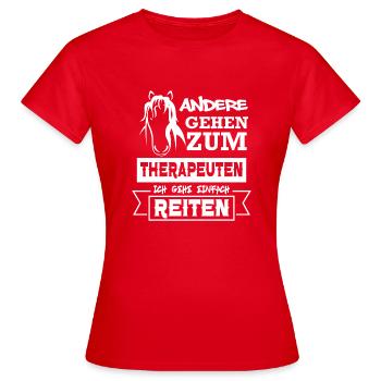 Ride - Women's T-Shirt - red - Front - AI Model Female 172 dark (172cm)