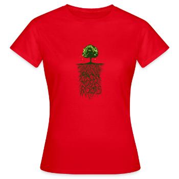 Connais tes racines - Connais tes racines - T-shirt Femme - rouge - Devant - AI Model Female 172 dark (172cm)