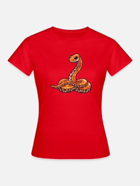 Serpent de maïs serpent de maïs cadeau serpent - T-shirt Femme - rouge
