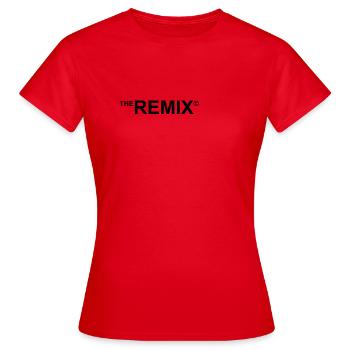 remix zusammen mit original vater/sohn partnerlook - Frauen T-Shirt - Rot - Vorne - AI Model Female 172 dark (172cm)