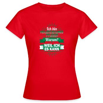 Ich bin Heilerziehungspfleger - Frauen T-Shirt - Rot - Vorne - AI Model Female 172 dark (172cm)