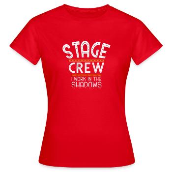 Stage crew, stage staff, roadie gift - Women's T-Shirt - red - Front - AI Model Female 172 dark (172cm)