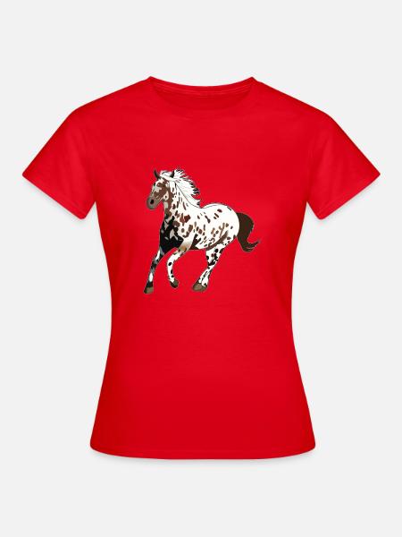 cadeau cheval cheval de cheval appaloosa - T-shirt Femme - rouge