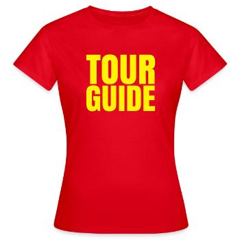 Guide touristique - T-shirt Femme - rouge - Devant - AI Model Female 172 dark (172cm)