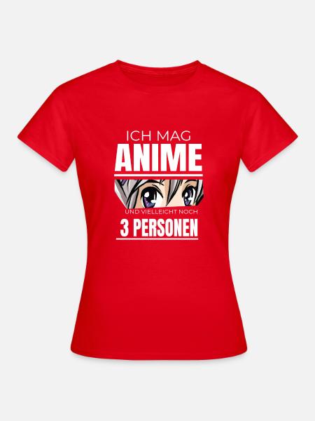 Anime - Frauen T-Shirt - Rot