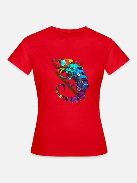 camelion - Frauen T-Shirt - Rot