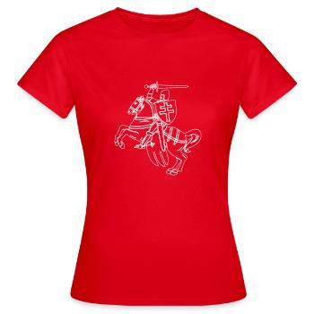 Belarus knight - Women's T-Shirt - red - Front - AI Model Female 172 dark (172cm)