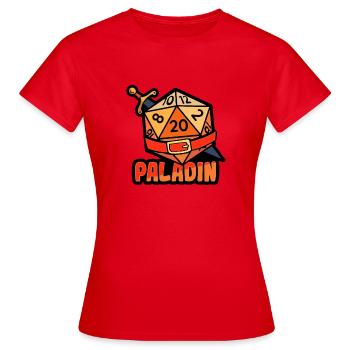 Fantasy Rollenspiel RPG Paladin RPG Gamer - Frauen T-Shirt - Rot - Vorne - AI Model Female 172 dark (172cm)